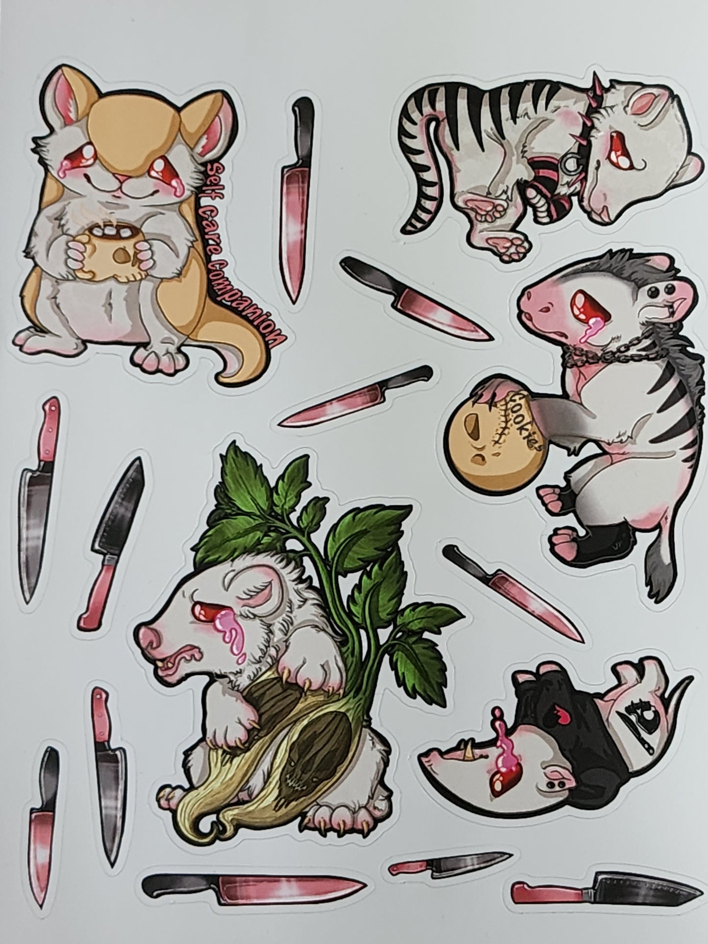 Extinct Mammals sticker sheet Thylacine