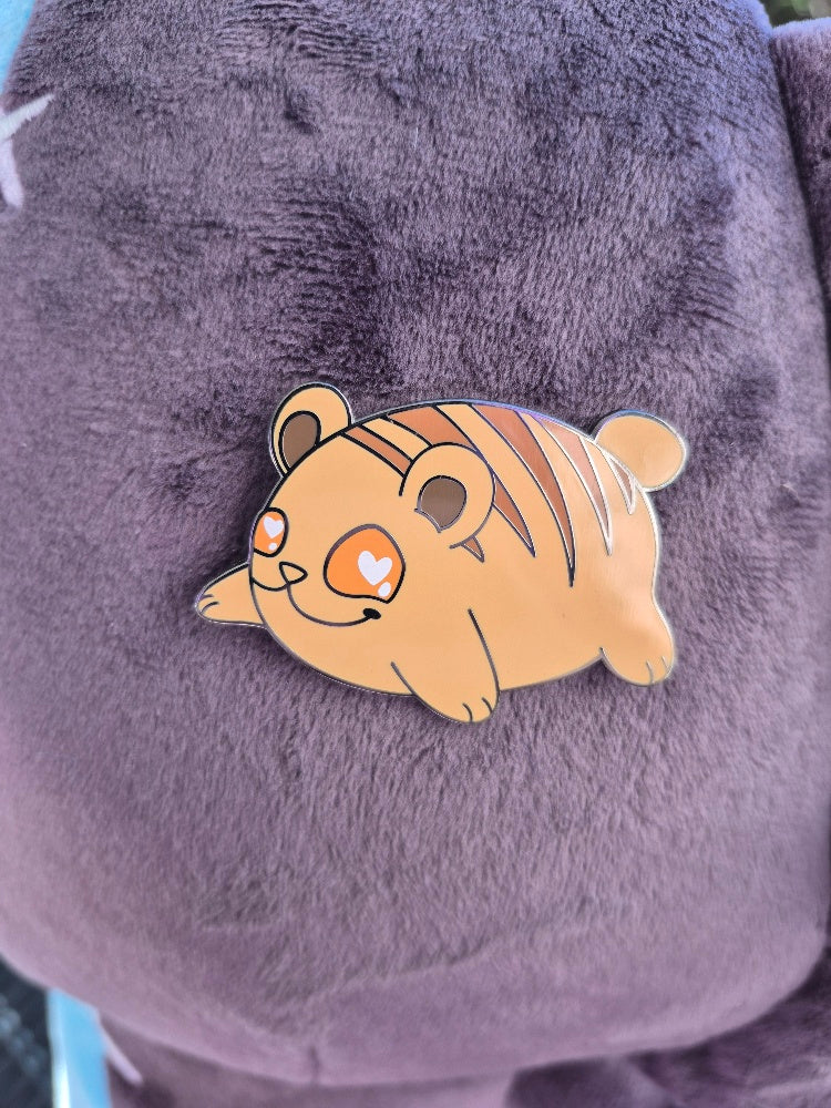 Bread Bear enamel pin