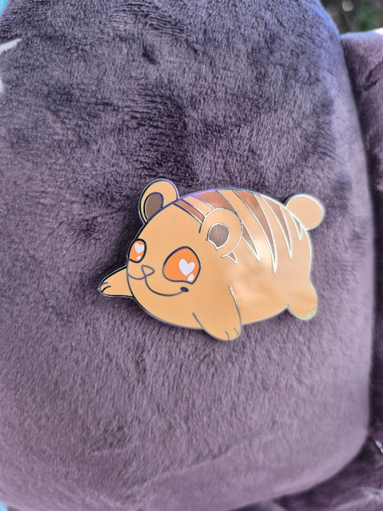 Bread Bear enamel pin