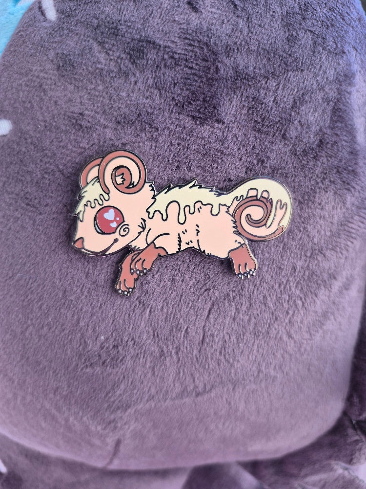 Cinnabear fooddities enamel pin