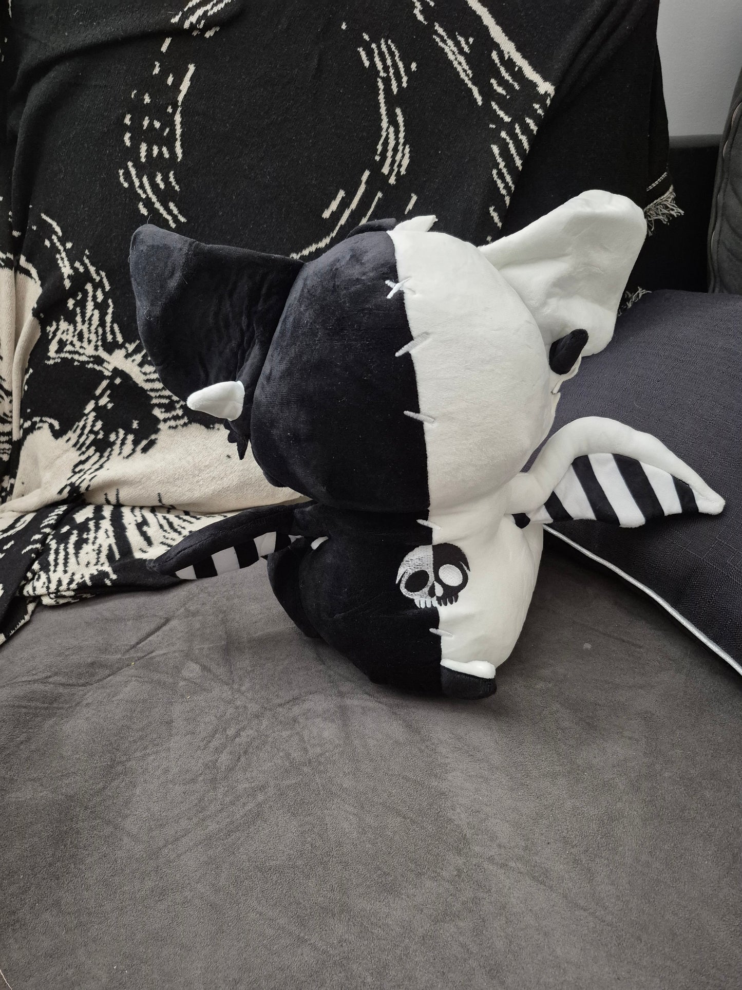 PREORDER ~~~ Anthrax Pastel Goth Bat Plushie