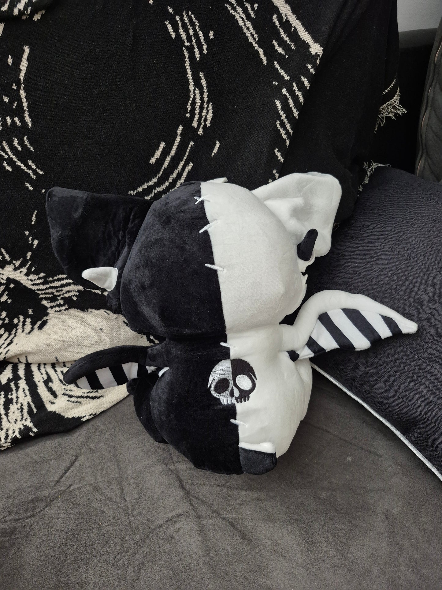 PREORDER ~~~ Anthrax Pastel Goth Bat Plushie