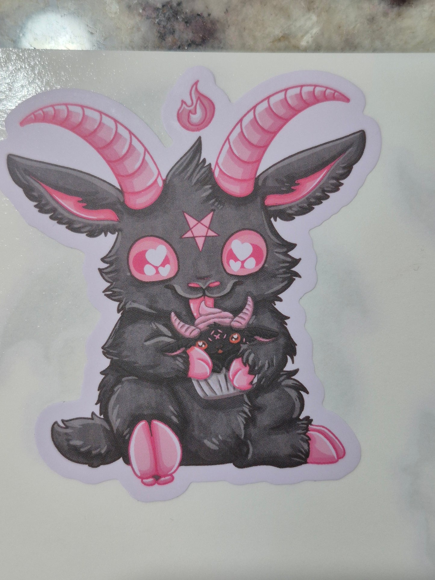 Baphomet Cupcake Sticker