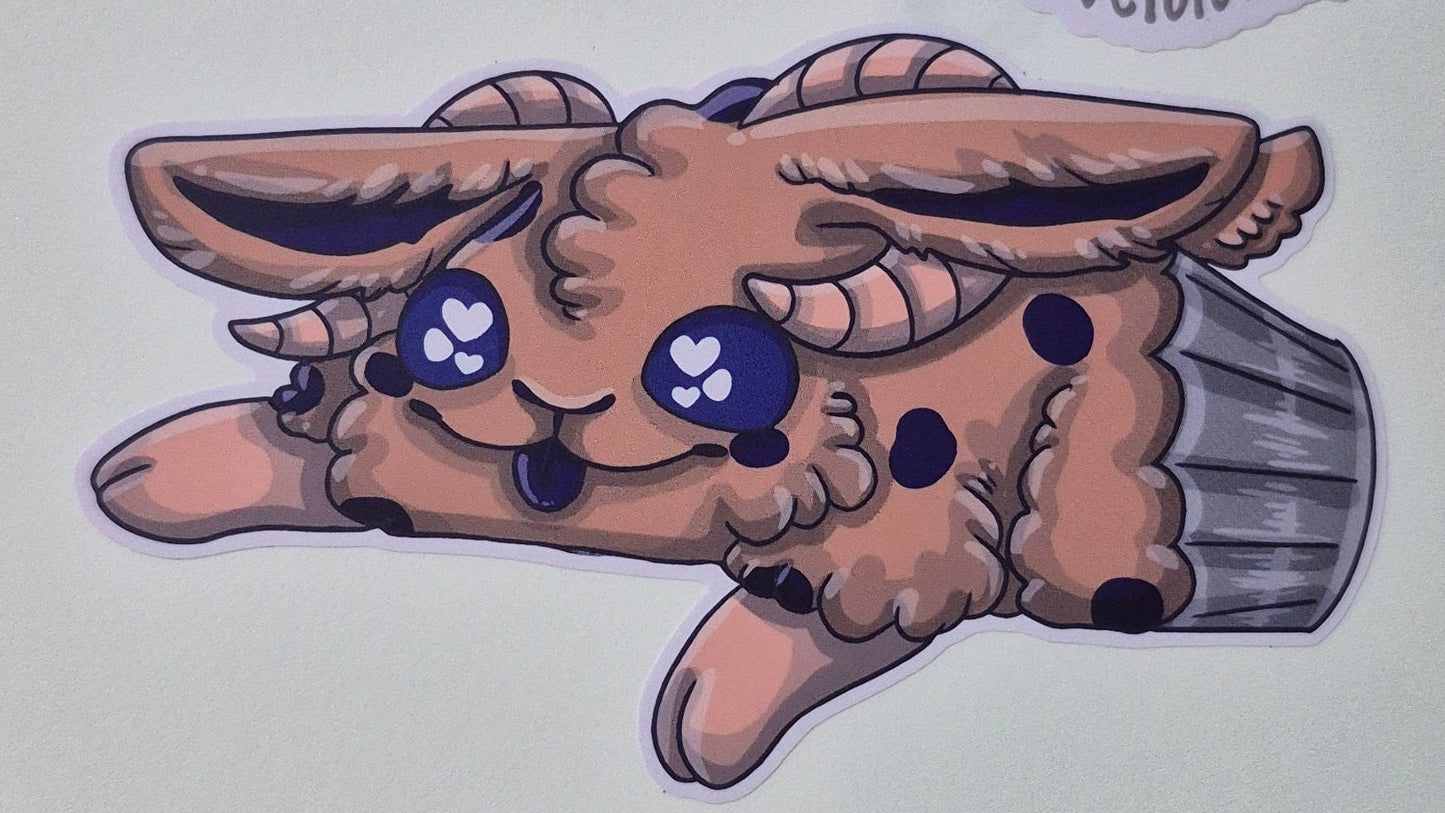 Mutton Muffin Sheep Blueberry Muffin Sticker