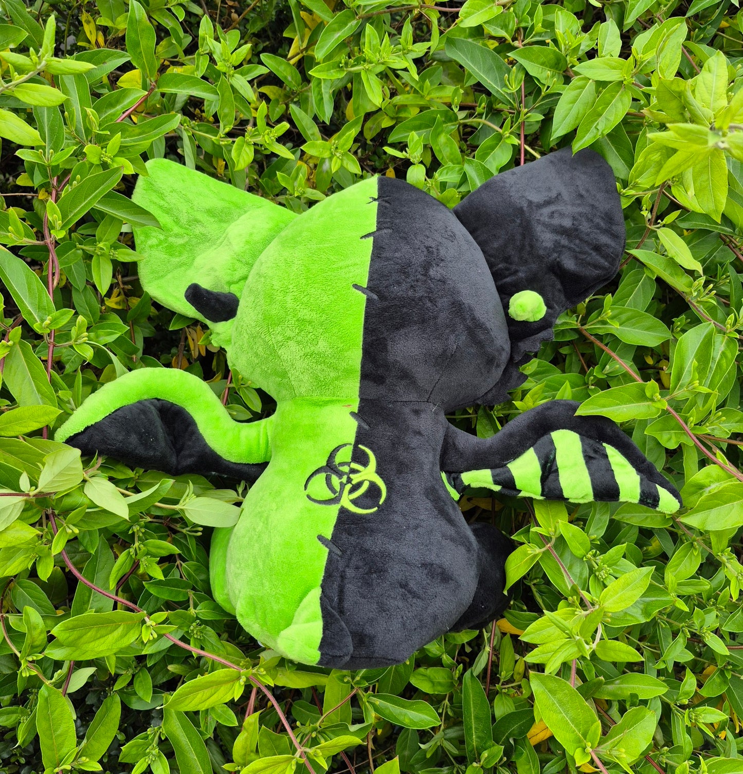 PREORDER ---Biohazard Bat Pastel Goth Bat Plushie
