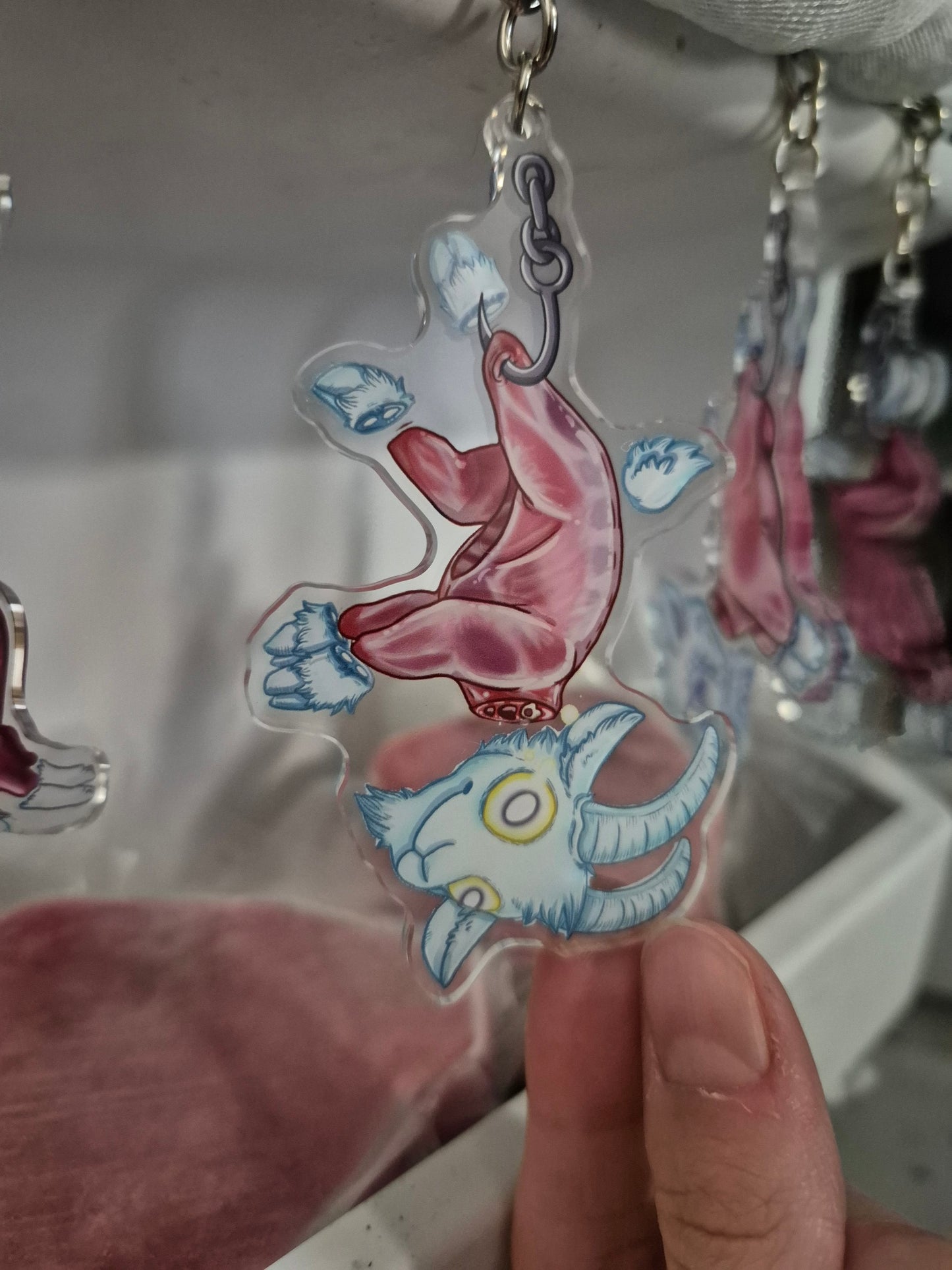 Butcher Shop Keychain Cute Meats Ghost
