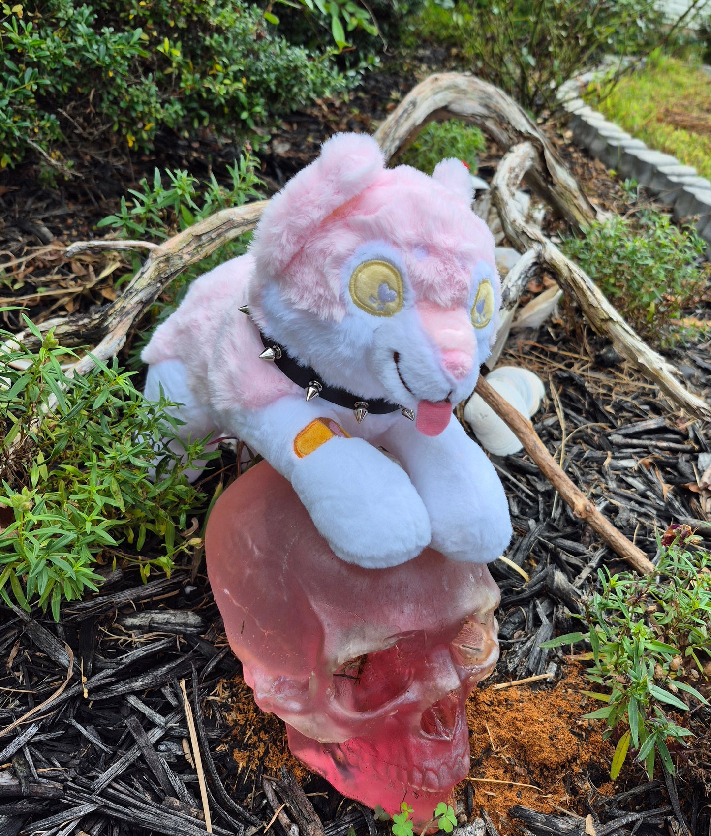 Dire Wolf Pastel Goth Plushie