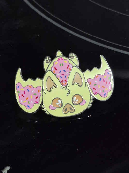 Cookie Bat Pastel Goth enamel pin