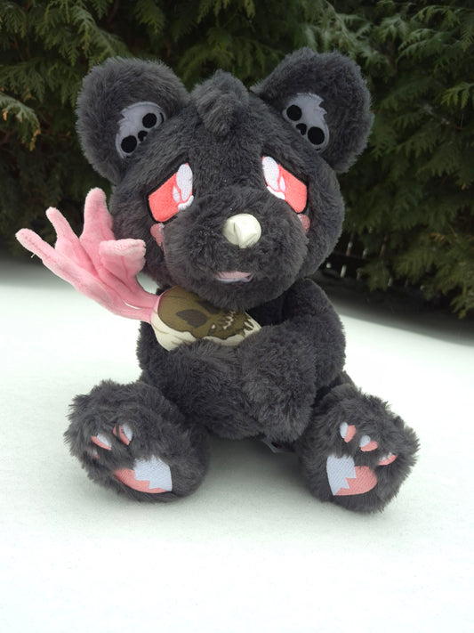 Paste Goth Cave Bear Plushie + Magnetic Root plush