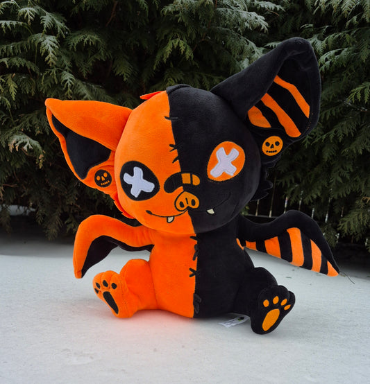 Midnight Marmalade Pastel Goth Bat Plushie