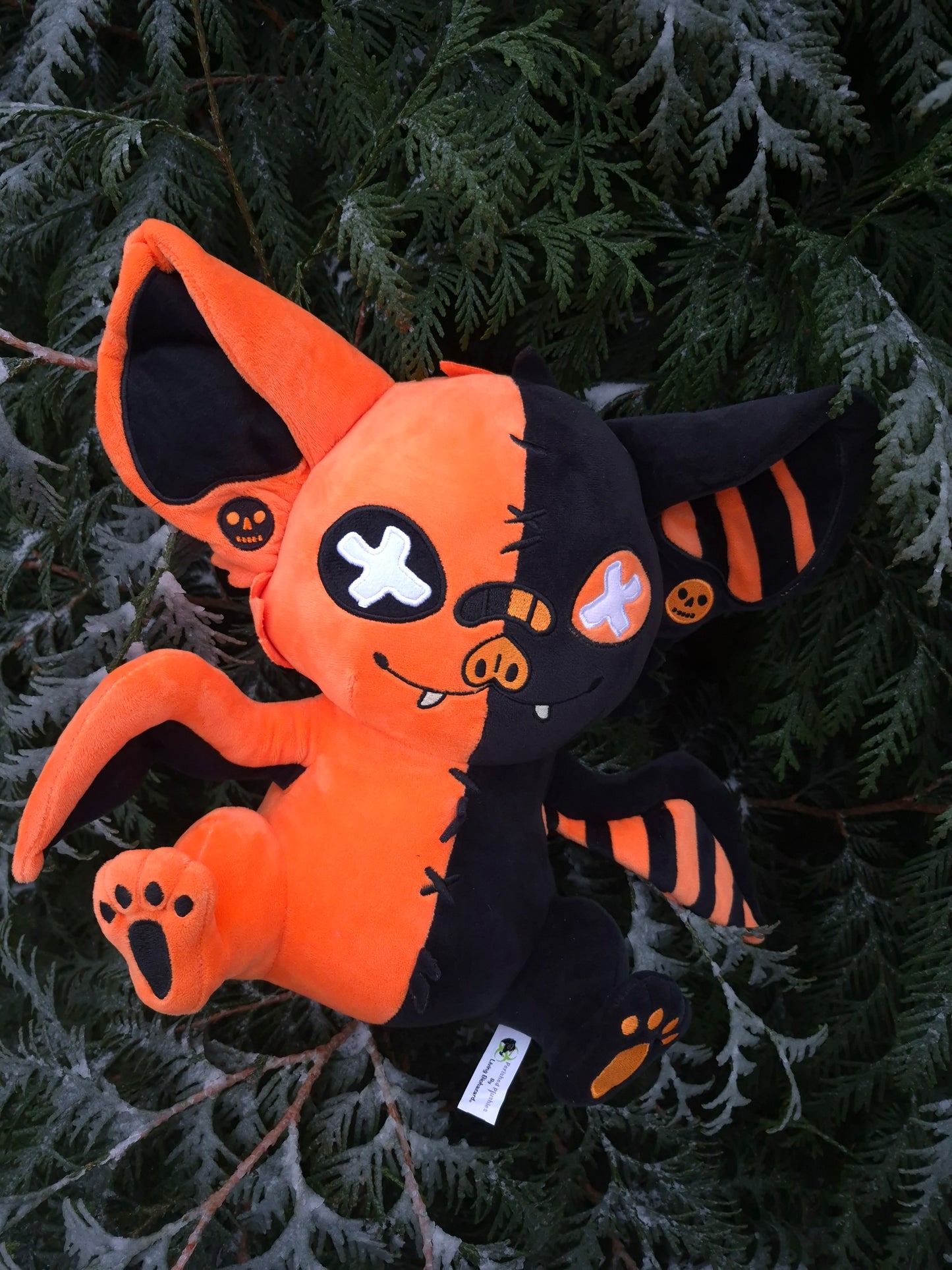 Midnight Marmalade Pastel Goth Bat Plushie
