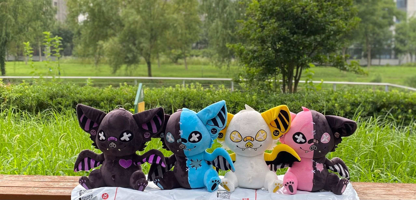 PREORDER ~~~ Bruised Abyss Pastel Goth Bat Plushie