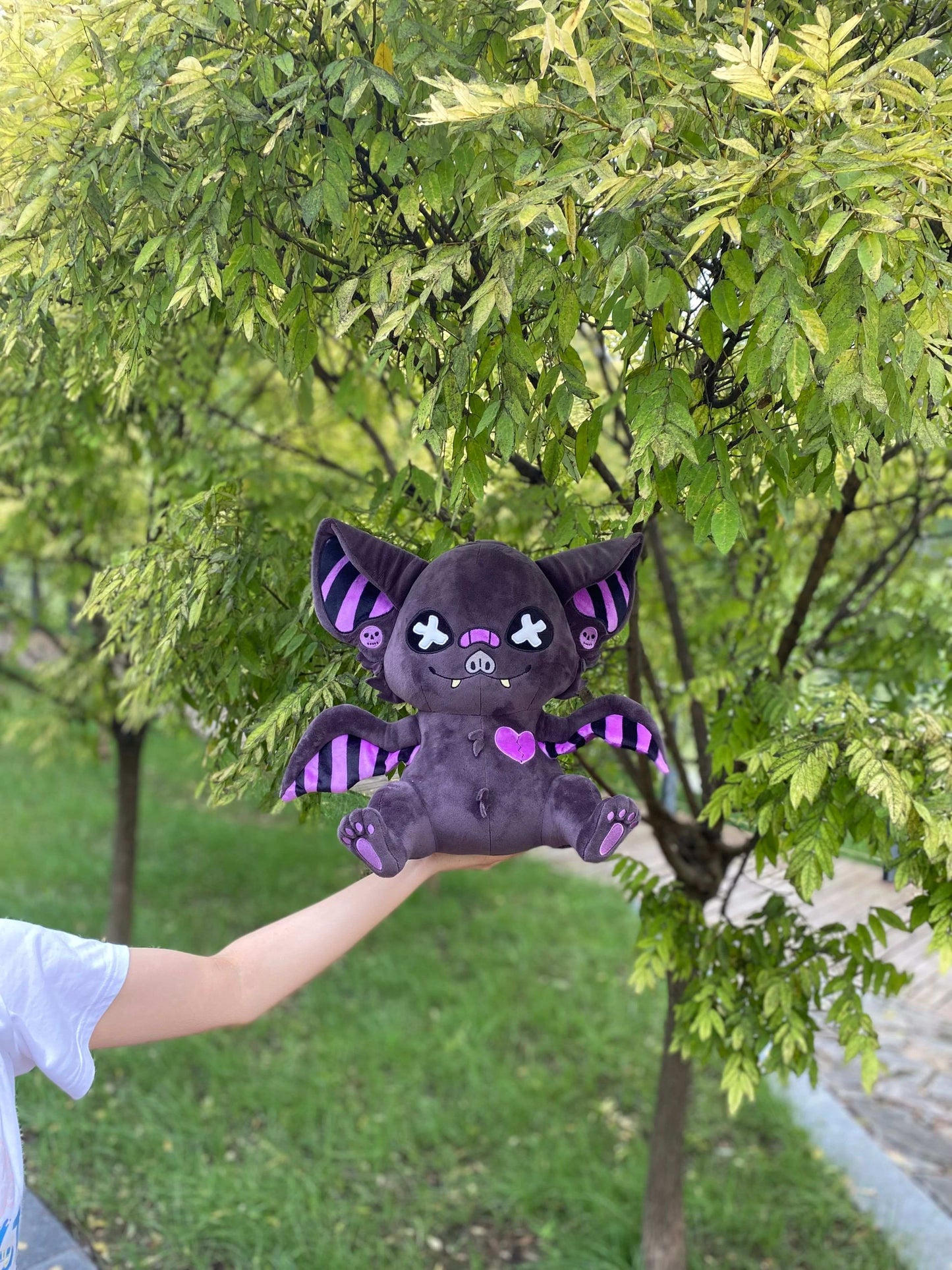 PREORDER ~~~ Bruised Abyss Pastel Goth Bat Plushie