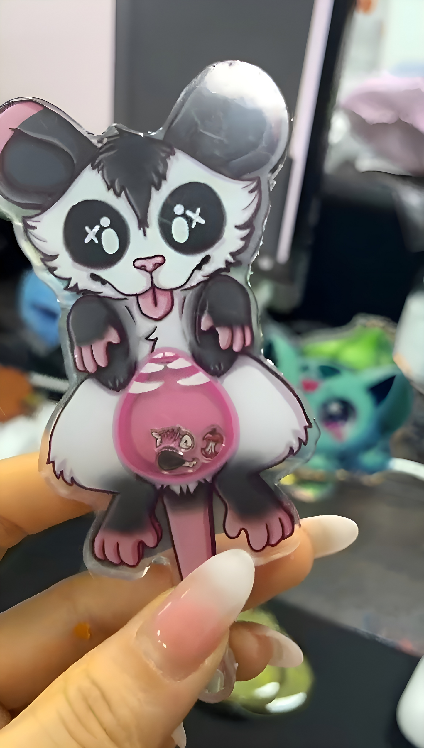 Possum Shaker Keychain -- PREORDER