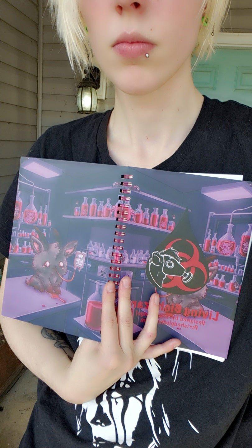 Blood Lab Re-useable Sticker book