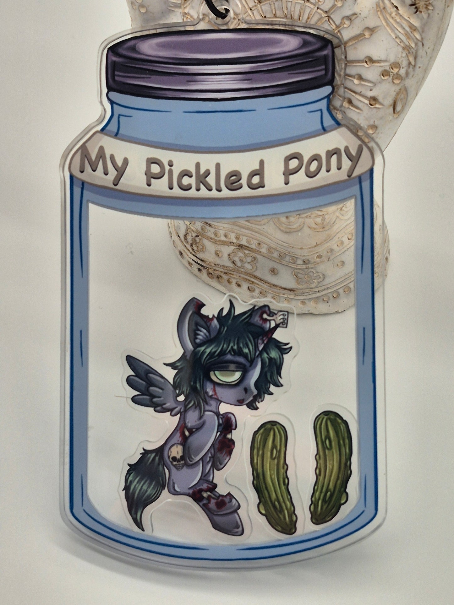 My Pickled Pony MLP Shaker Keychain Satire