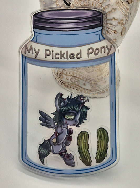 My Pickled Pony MLP Shaker Keychain Satire