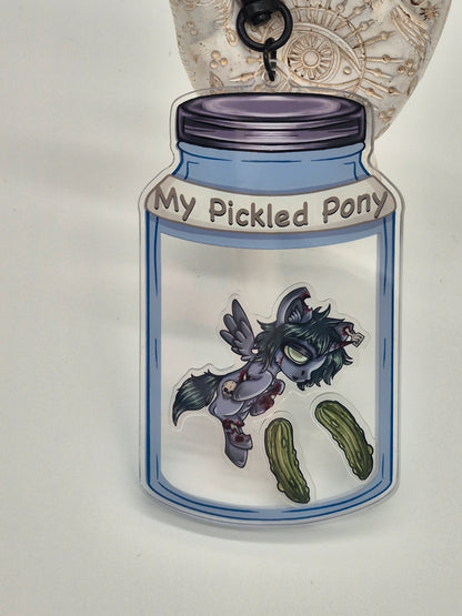 My Pickled Pony MLP Shaker Keychain Satire