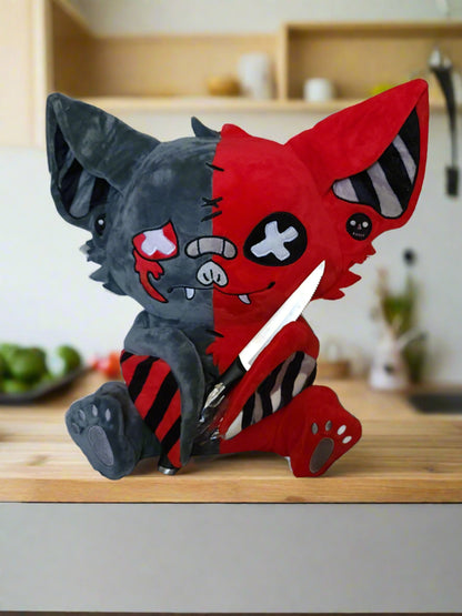 Crimson Two-faced Bat Plushie