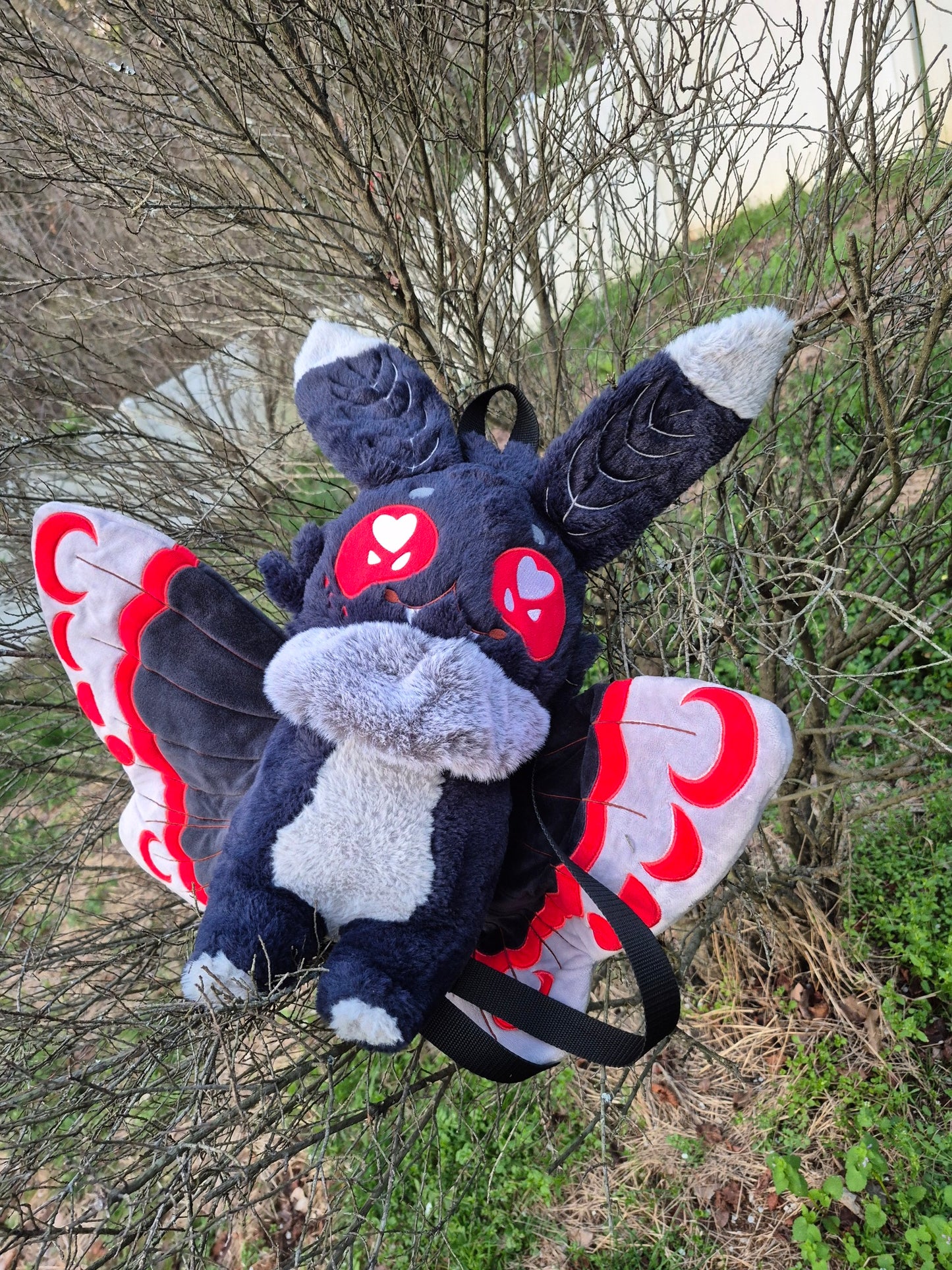 Mothman Plushie backpack