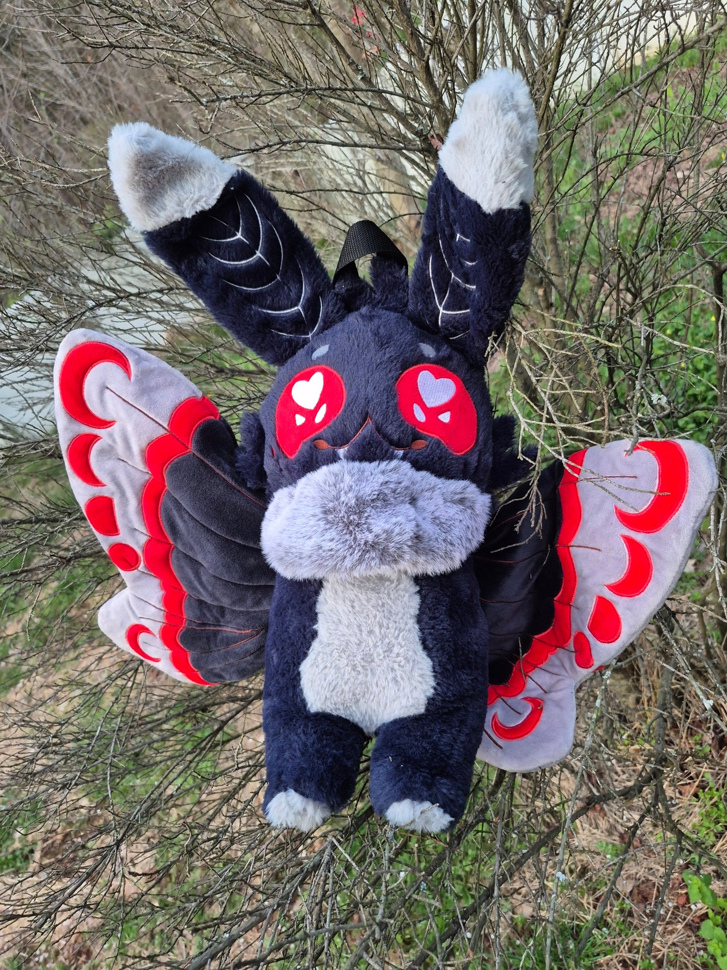 Mothman Plushie backpack