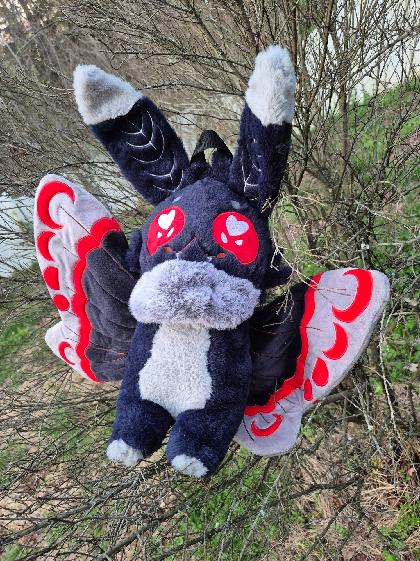 Mothman Plushie backpack