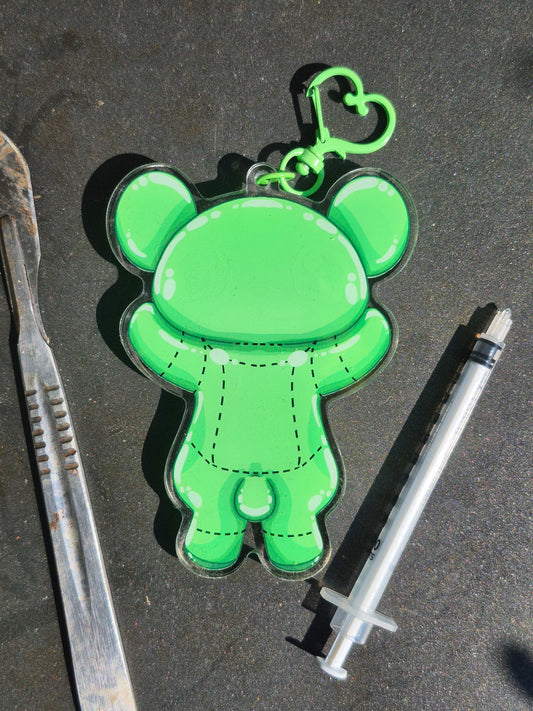 Gummy Bear Dissection Shaker Keychain