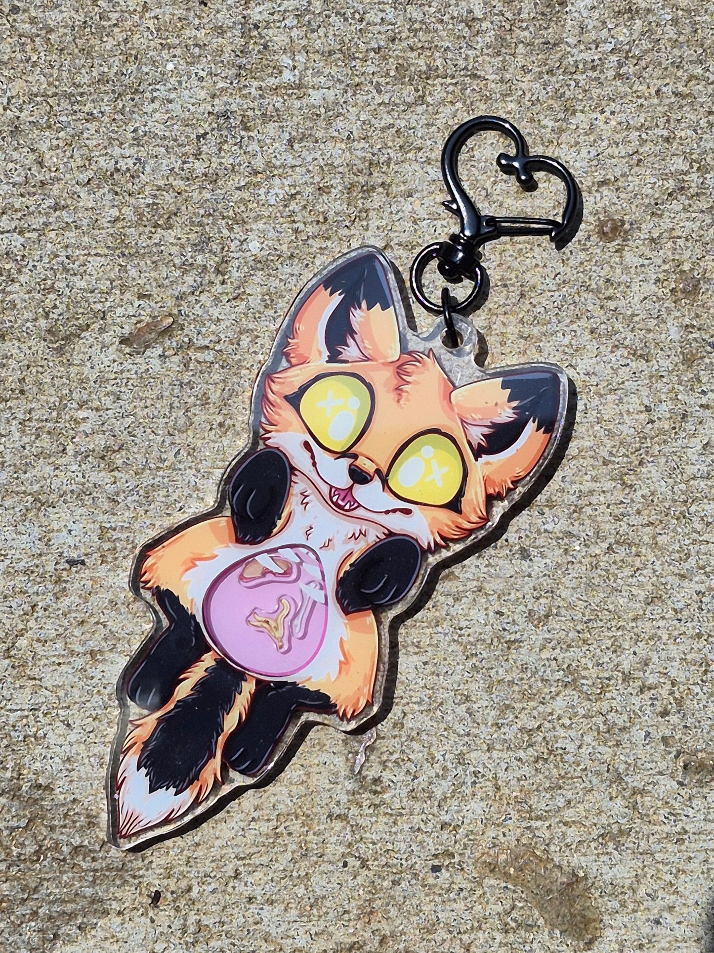 Coyote, Raccoon, Red Fox Shaker Keychain