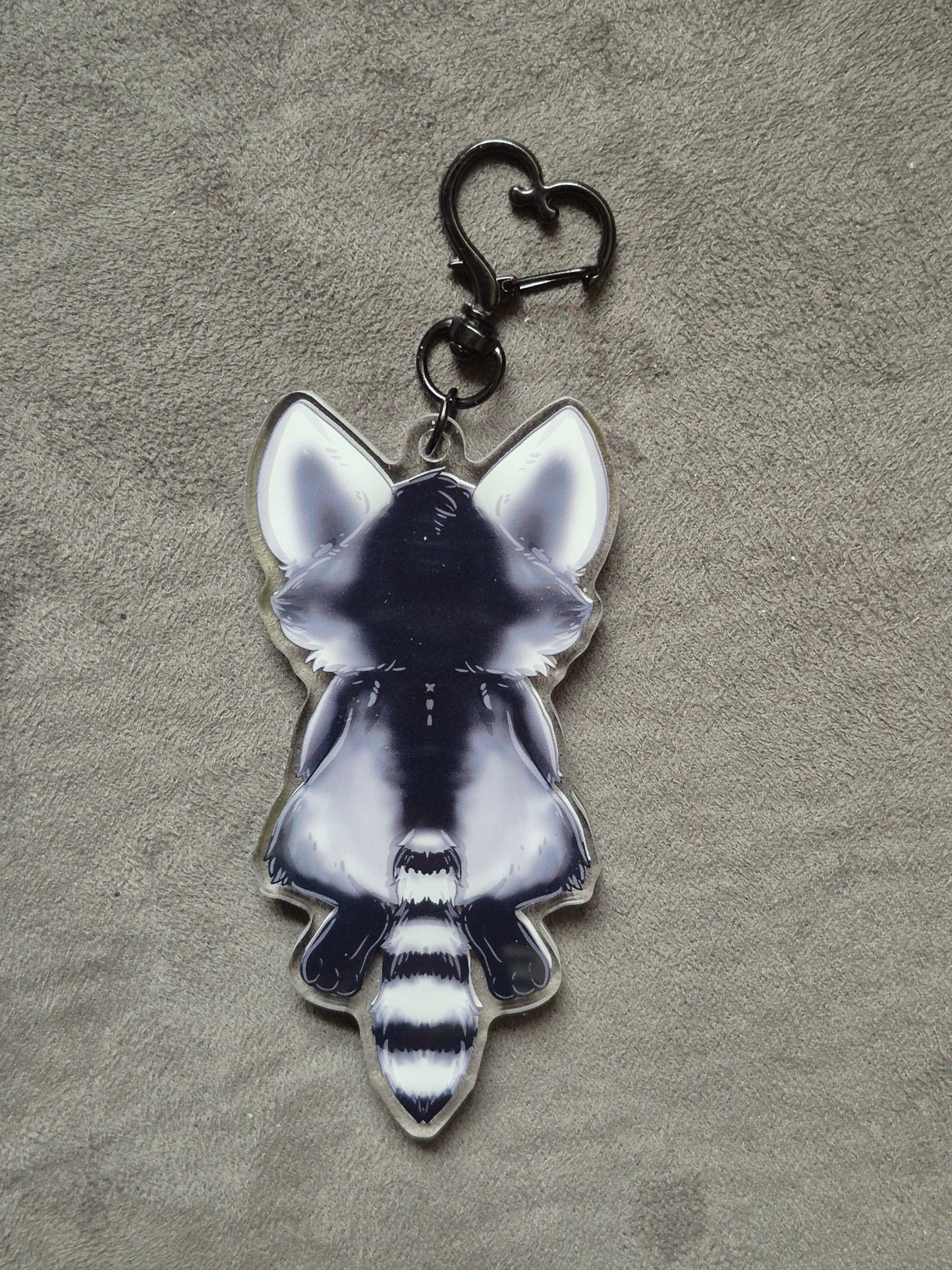 Coyote, Raccoon, Red Fox Shaker Keychain