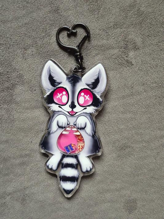 Coyote, Raccoon, Red Fox Shaker Keychain