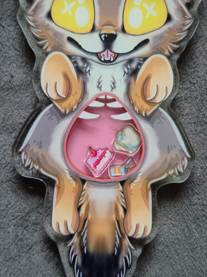 Coyote, Raccoon, Red Fox Shaker Keychain