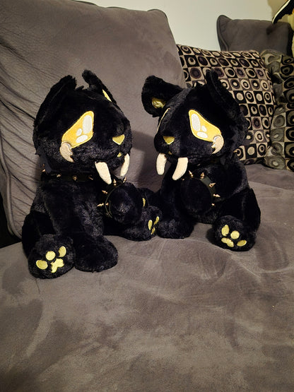 Midas Golden Sabertooth Tiger Pastel Goth Plushie