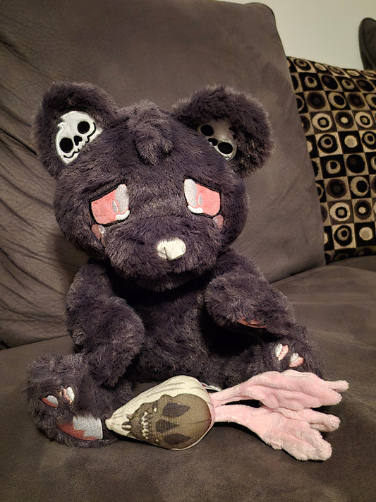 Paste Goth Cave Bear Plushie + Magnetic Root plush