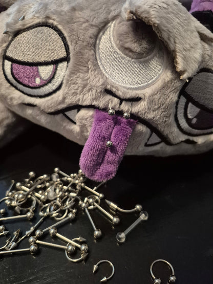 Plushie piercing accessory