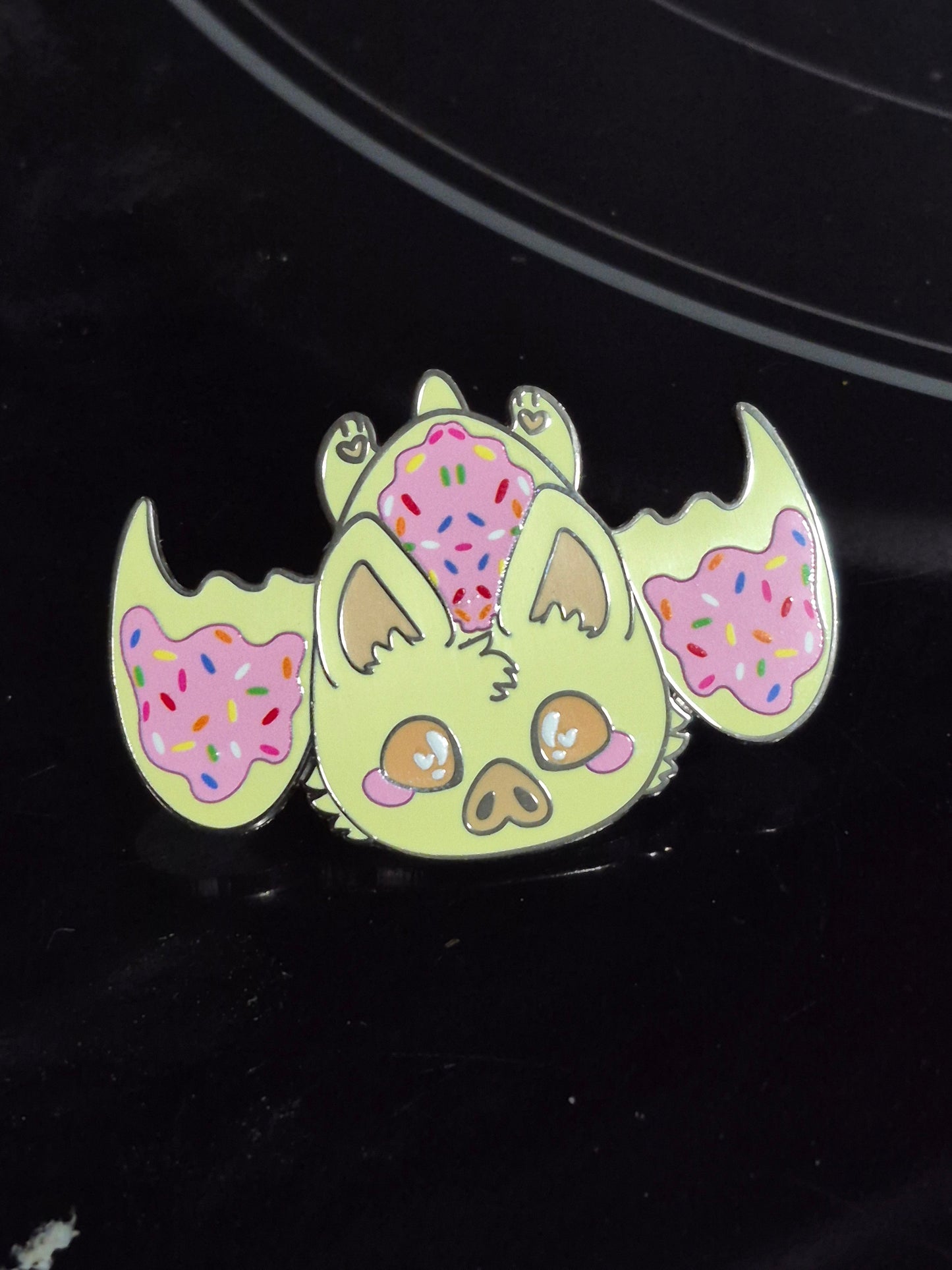 Cookie Bat Pastel Goth enamel pin