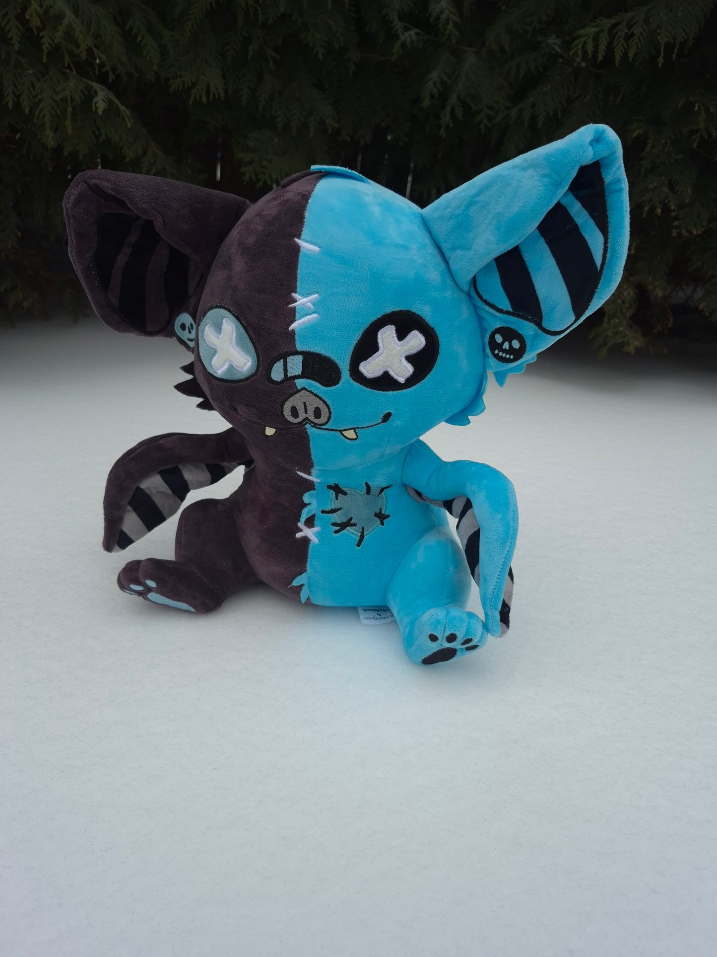 Sweet Cyanide Pastel Goth Bat Plushie