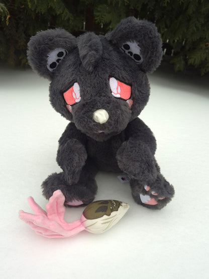 Paste Goth Cave Bear Plushie + Magnetic Root plush