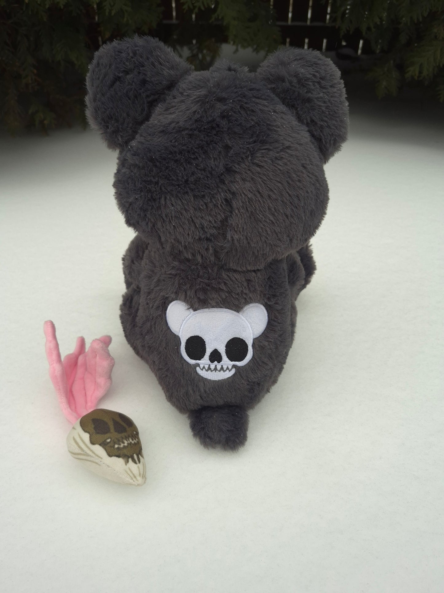 Paste Goth Cave Bear Plushie + Magnetic Root plush