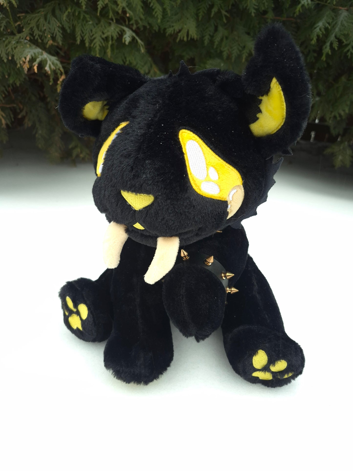 Midas Golden Sabertooth Tiger Pastel Goth Plushie