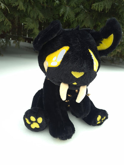 Midas Golden Sabertooth Tiger Pastel Goth Plushie