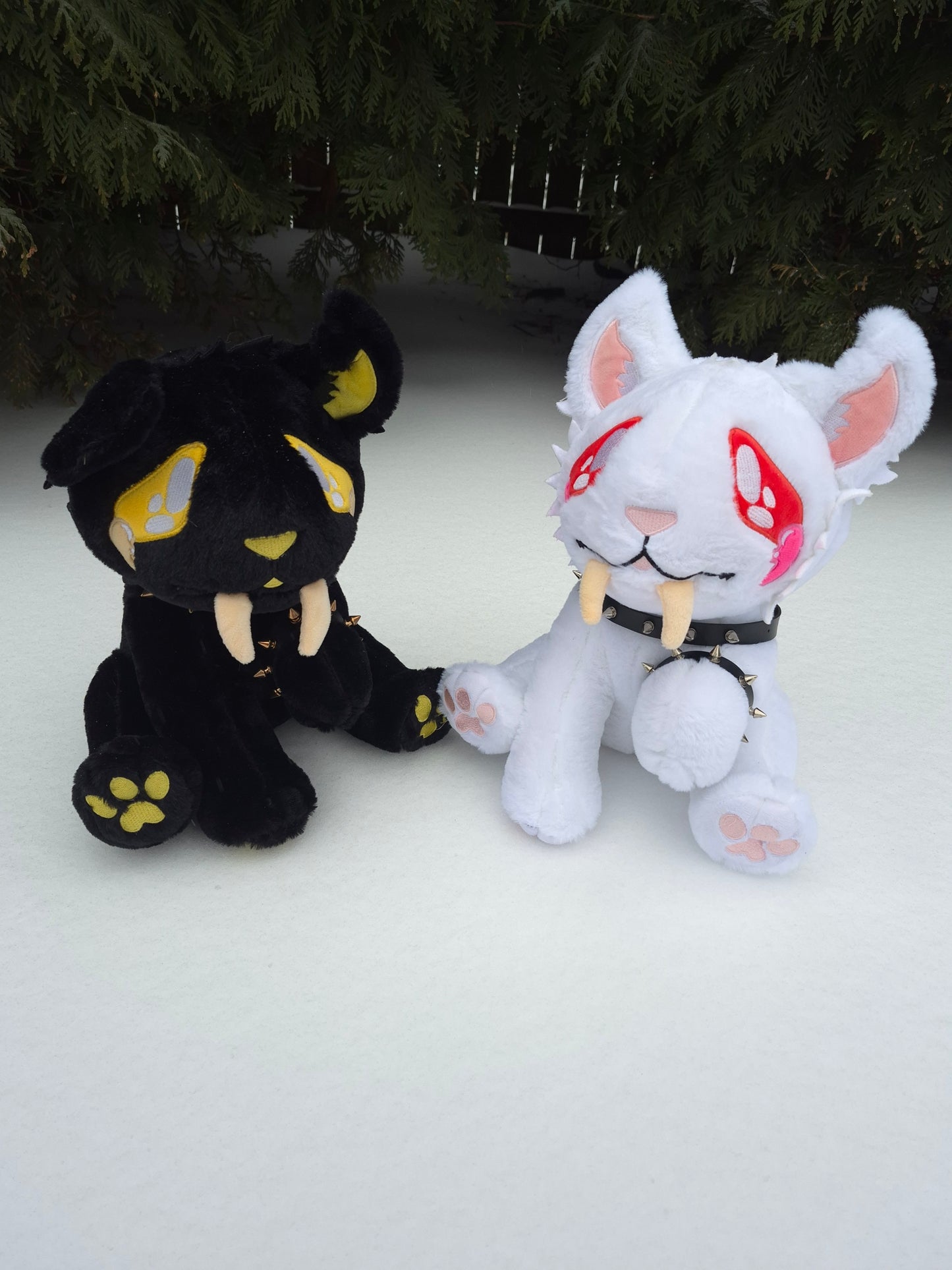 Midas Golden Sabertooth Tiger Pastel Goth Plushie