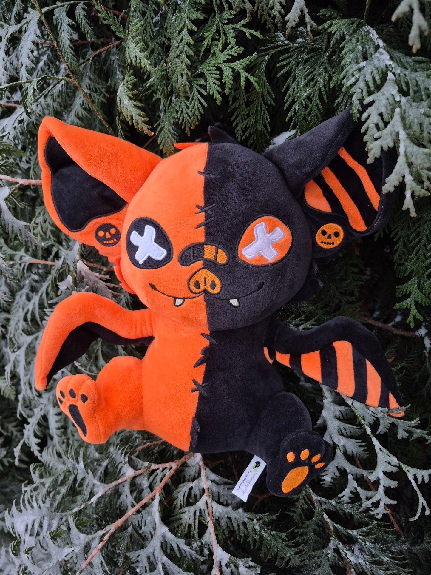 Midnight Marmalade Pastel Goth Bat Plushie