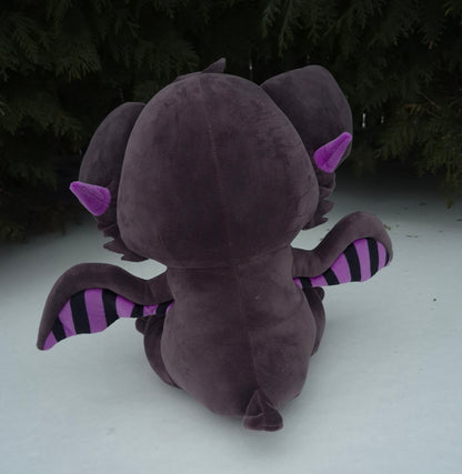 Bruised Abyss Pastel Goth Bat Plushie
