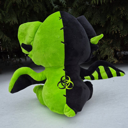 Biohazard Bat Pastel Goth Bat Plushie