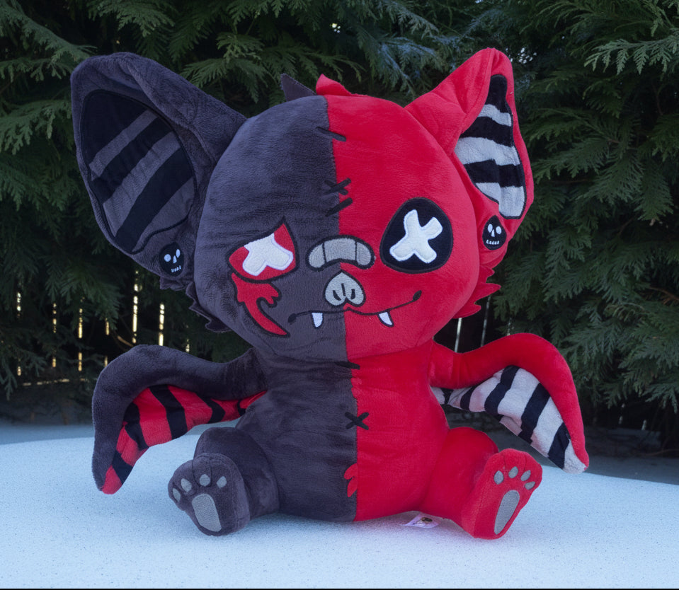 Crimson Two-faced Bat Plushie