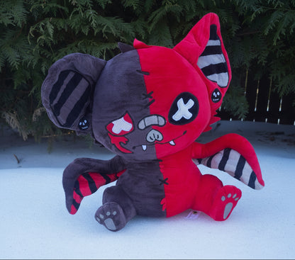 Crimson Two-faced Bat Plushie