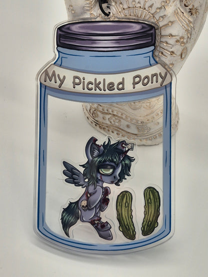 My Pickled Pony MLP Shaker Keychain Satire