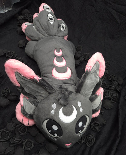 Pink and gray Sleep paralysis demon Nocturnus weighted sleep aid plushie