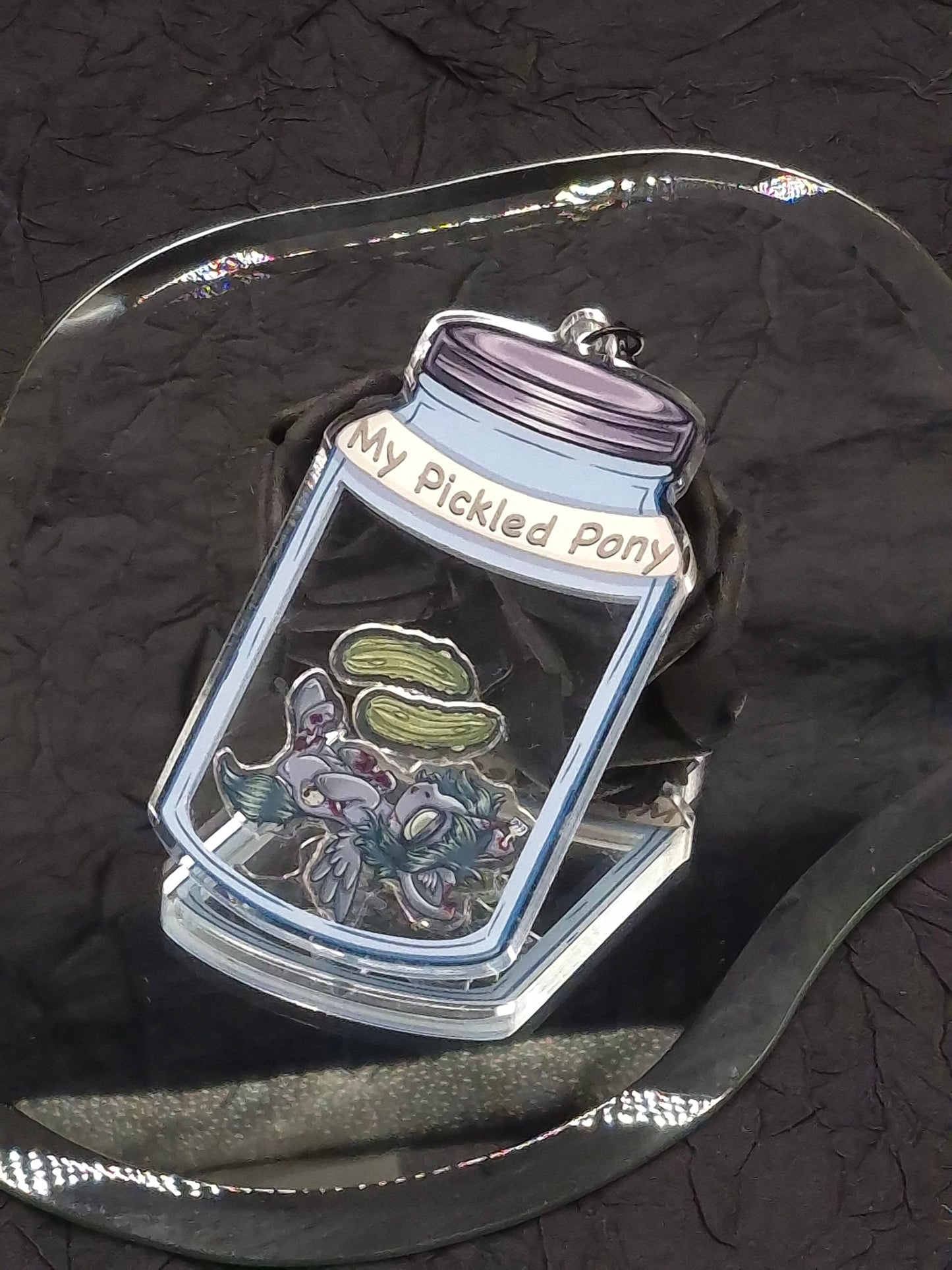 My Pickled Pony MLP Shaker Keychain Satire