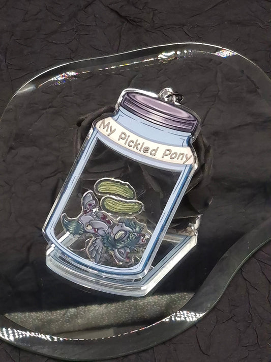 My Pickled Pony MLP Shaker Keychain Satire